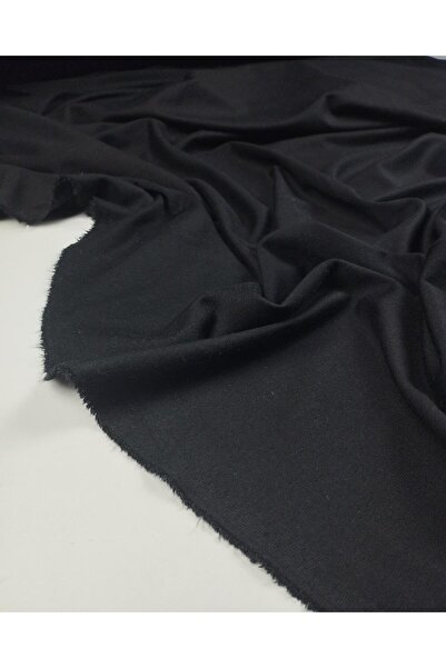 Kumaş Parça سويت شيرت أسود محبوك من نوع توك إنترلوك: عرض 160 سم