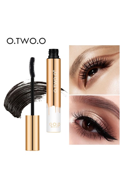 O.TWO.O Cosmetics Gold Mascara – Instant Oversize Volume Mascara-Waterproof