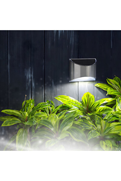 Garden of Eden Lampă solară - perete - 10 x 5 x 8 cm - 4 alb SMD LED