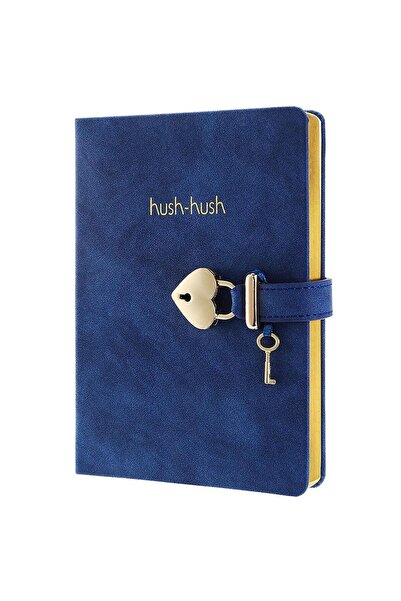 ELBA Vj Defter Hush Hush Kilitli 13x18 80 GR 160 YP Çizgili Mavi 1331