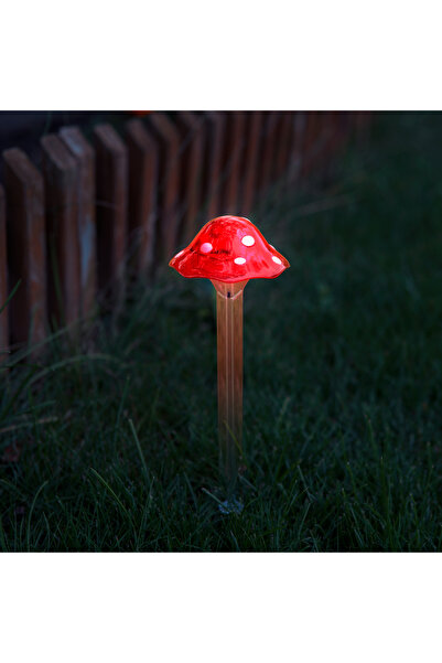 Garden of Eden Ciupercă solară cu țăruș - 33,5 cm - 1 LED alb rece