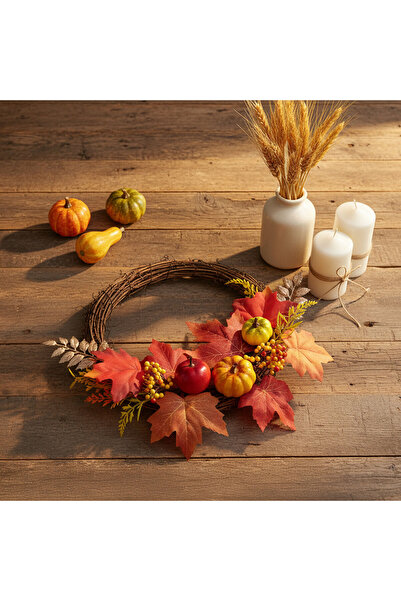 OEM Autumn decoration - wreath - 35 cm