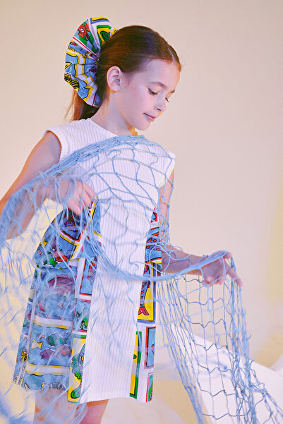 SheShe Rochie cu figurine de pește