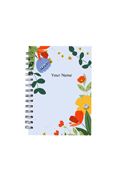 Printoot Flower Notebook Featuring Artistic Colorful Icons and High-Quality S...