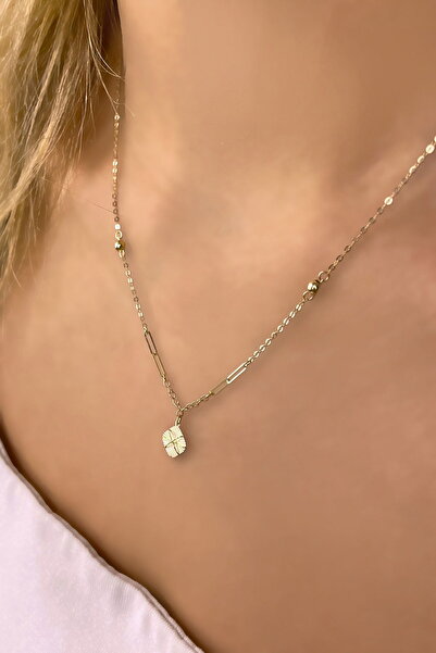 Altınaşkı Ataş Figürlü Altın Kolye