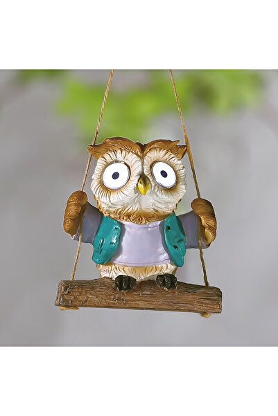 Garden of Eden Decorațiune solară suspendabilă - bufniță - 2 LED alb - 10 x 6...