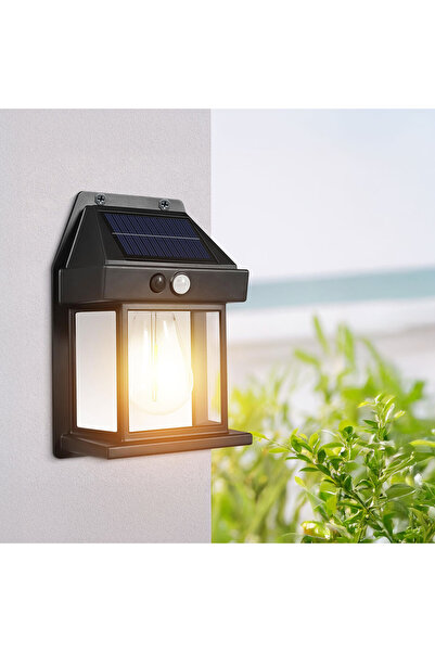 Garden of Eden Lampă cu senzor de mișcare solar - 1 fișier LED - negru - 12 x...