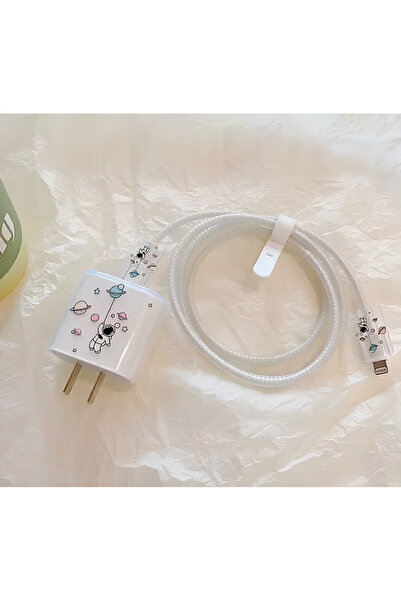 Chron Co Yumuşak Silikon Şarj Kılıfı iPhone 15 14 13 iPhone 18/20 W Şarj Kafa...