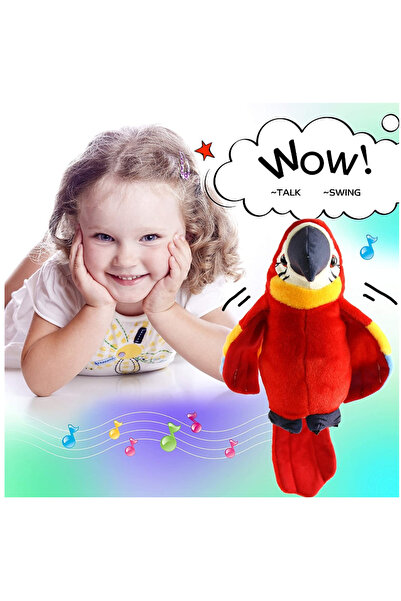 OEM Διαδραστικό Πελούς παπαγάλο 20 εκ., παιχνίδι που επαναλαμβάνει φωνή και τ...