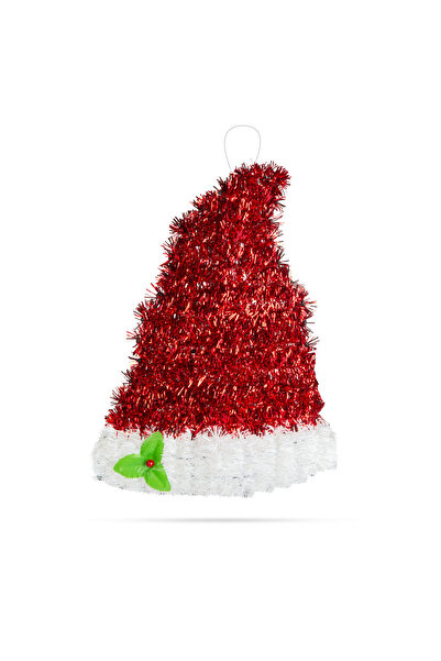 FAMİLY Decor caciula Mos Craciun, rosu/alb, 34x26 cm