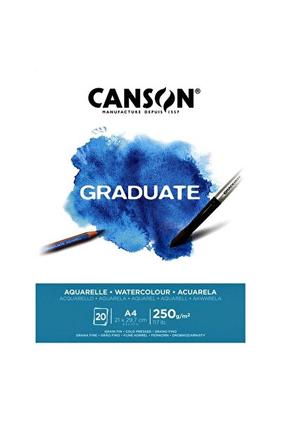 Generic Brand Watercolor Block Graduate 20 Syf A4 250 Gr