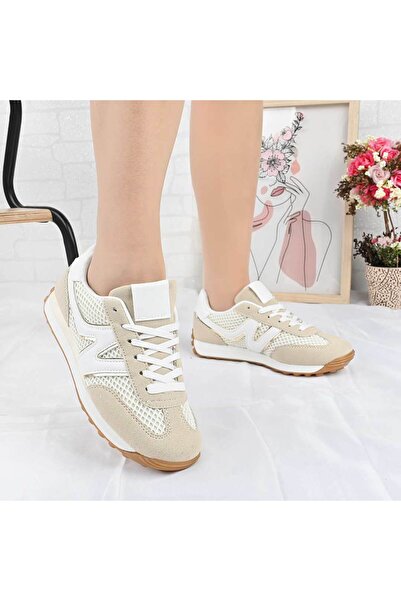 Tmall Pantofi sport pentru femei, din material textil D1497 Bej
