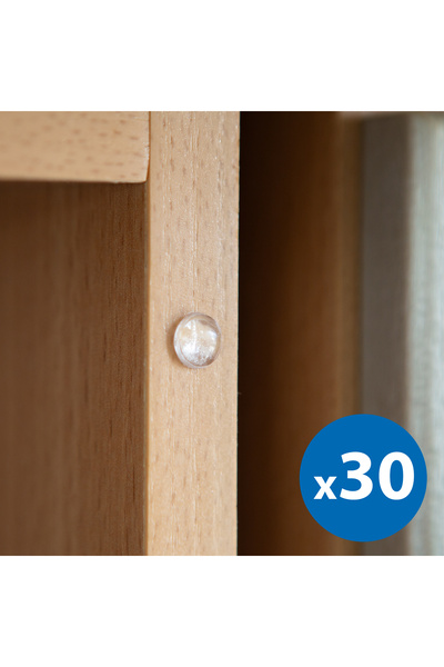 FAMİLY Door stop set - self-adhesive, Sheer - 8 mm - 30 pieces / pack