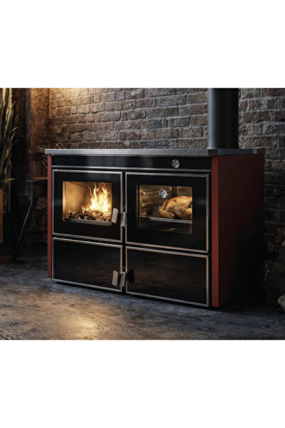 KOZLUSAN COOKER HYDRO - 25 ODUN KOMUR YATAY KALORIFER SOBASI