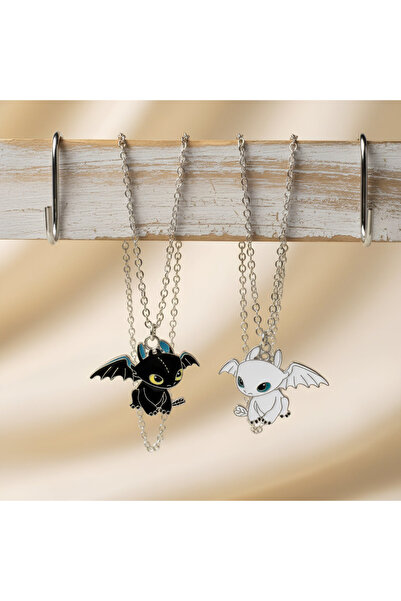 Corvus kolye&bileklik Ejderhanı Nasıl Eğitirsin Çift-Arkadaşlık Kolyesi