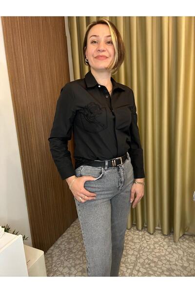 MU&ME BOUTİQUE Shirt Pocket with Embroidery