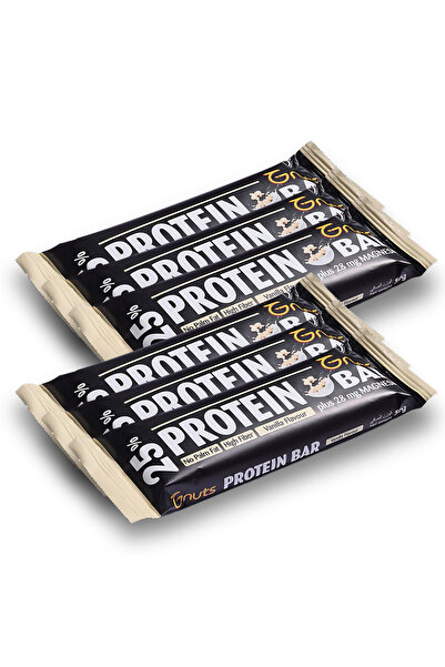 gnuts ألواح بروتين جي-ناتس - بنكهة الفانيليا، عبوة من 6 قطع
