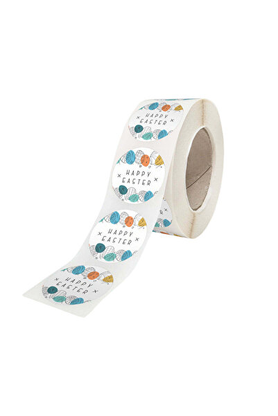 Papette Rola 200 Stickere/Etichete autoadezive Model Paște Color Splash Eggs ...