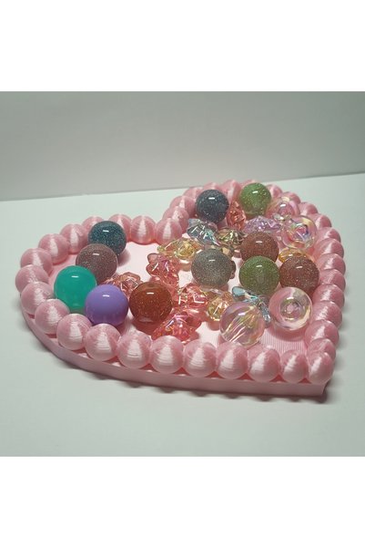 HEDİX DİGİTAL Heart Design Decorative Jewelry & Accessory Tray