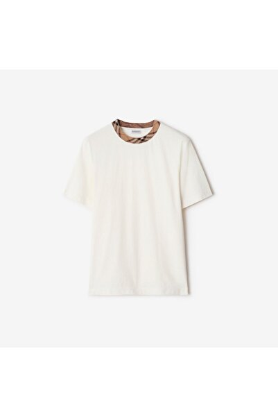 Beymen Collection Ekose Kenarlı Pamuklu Tişört