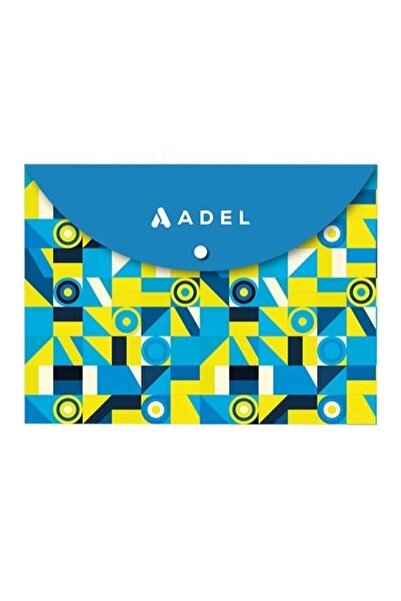 Besay Toys A4 Patterned Snap Fastener Envelope File - Blue