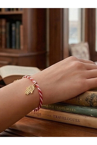 Menar Tasarım Marteniçka Bileklik Hamsa Fatma Ana Eli Figürlü - Hamsa Charm D...