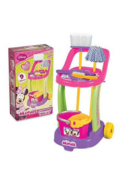 Minnie Mouse Dede Oyuncak Temizlik Arabası 01971