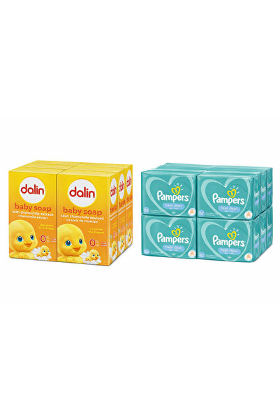 Pampers Dalin Săpun copii 6x + Fresh Clean Servețele Umede 6x
