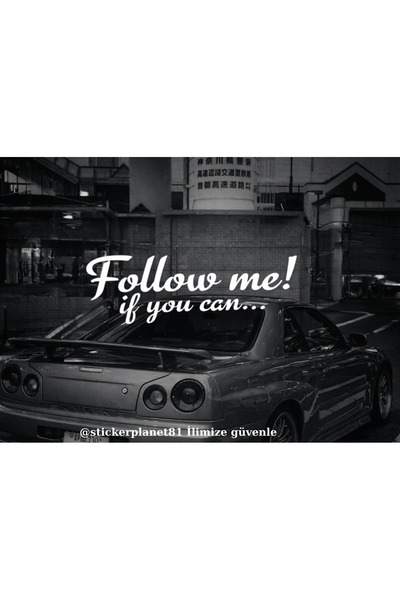 AlpiLeo Follow Me if You Can Car Sticker – Auto Window Lettering – Vehicle Re...