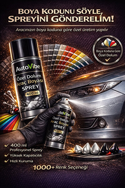 AutoVibe MOTORSİKLET - ARABA GÖVDE - JANT - SPOLİER - PARÇA SPREY BOYASI 400 ...