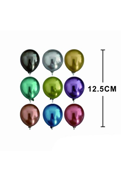 MP Mirific Party Set de 100 de baloane cromate, multicolore, 12,5 cm