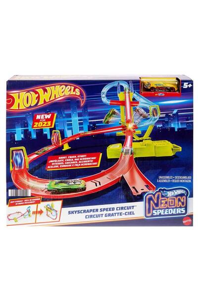 HOT WHEELS Neon Yarışlar Çoklu Yarış Heyecanı Pist Seti