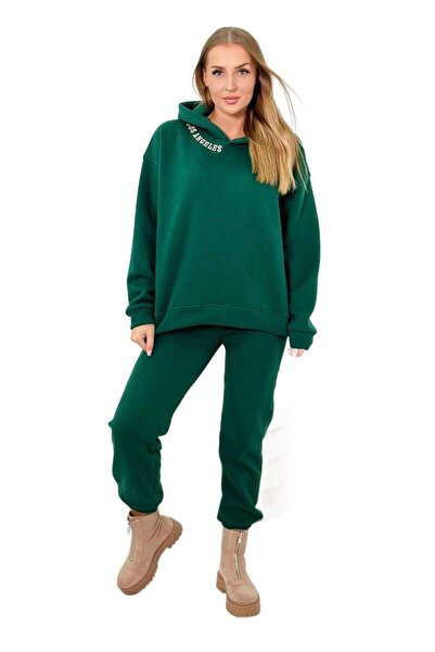 Kesi Set izolat Los Angeles verde cu broderie