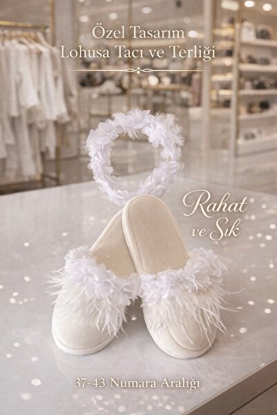 hikayesiolanbirkiz Lohusa Terlik Ve Taç Takımı