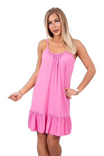 Kesi Rochie roz cu bretele subțiri