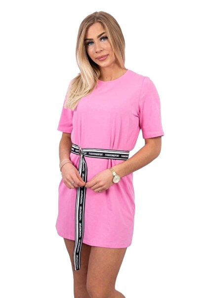 Kesi Rochie roz deschis cu curea decorativă