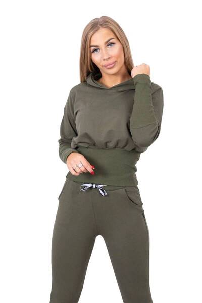 Kesi Set cu manșete largi kaki