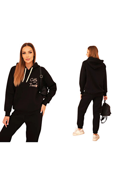 Kesi Set trening negru: hanorac + pantaloni