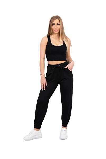 Kesi Set top negru + pantaloni