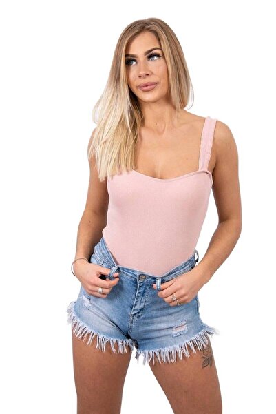 Kesi Dark powder pink bodysuit with straps