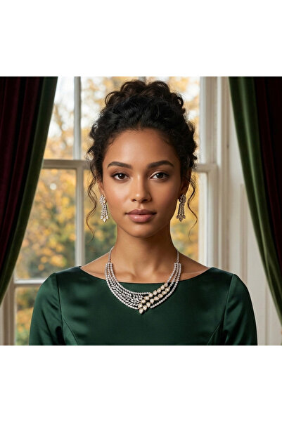 iza قلادة كوندان الكلاسيكية