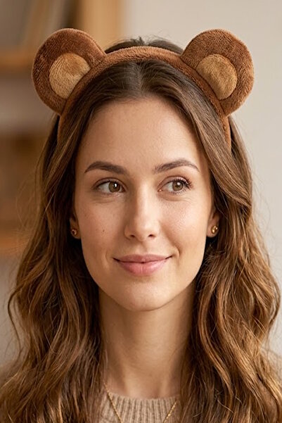 CAŞ DEKORASYON Pliš kruna sa tamnosmeđim ušima