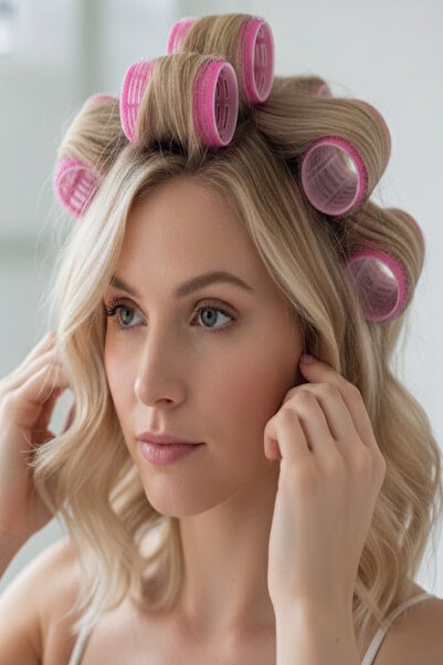 CAŞ DEKORASYON Set od 6 malih uvijača u ružičastoj boji