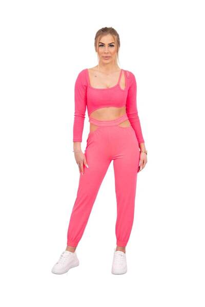 Kesi Set cu o bluză roz neon