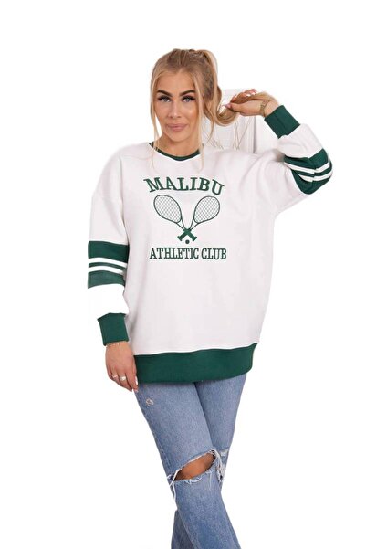 Kesi Hanorac termoizolant Malibu ecru+ verde închis