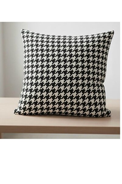 ANKABAYB Pillow Cover with Houndstooth Pattern Decorative Black and White Mod...