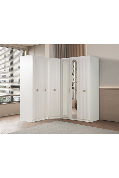 CMCHOME AREN 6 KAPAKLI KÖŞE GARDIROP (DOLAP)