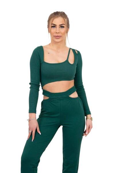 Kesi Set cu o bluză și un top verde