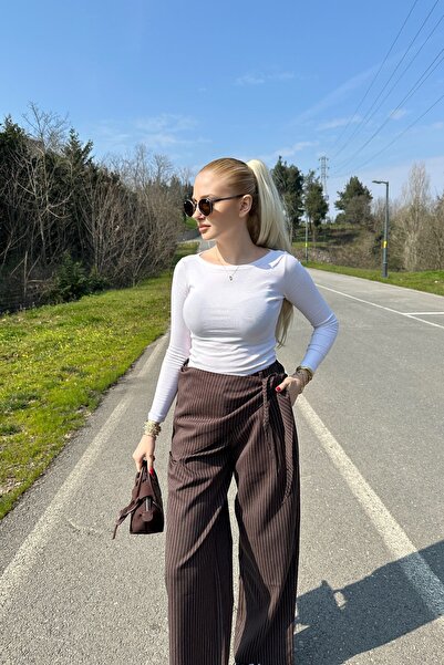 lizge giyim Plaid patterned trousers