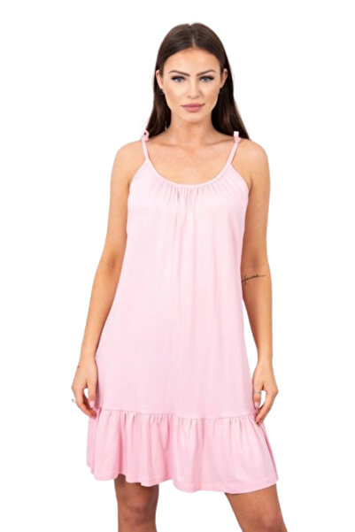 Kesi Rochie roz pudrat cu bretele subțiri